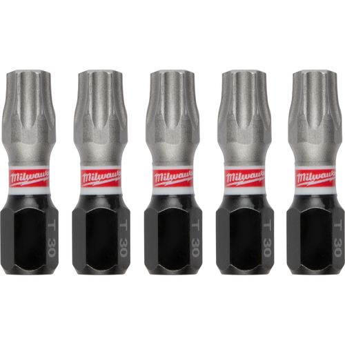 Main product image of SHOCKWAVE Impact Duty 1" TORX T30 Insert Bits (Pack of 5), 48-32-4637