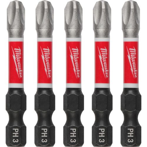 Main product image of SHOCKWAVE Impact Duty 2" Phillips #3 Power Bits (Pack of 5), 48-32-4639