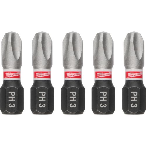 Main product image of SHOCKWAVE Impact Duty 1" Phillips #3 Insert Bits (Pack of 5), 48-32-4663