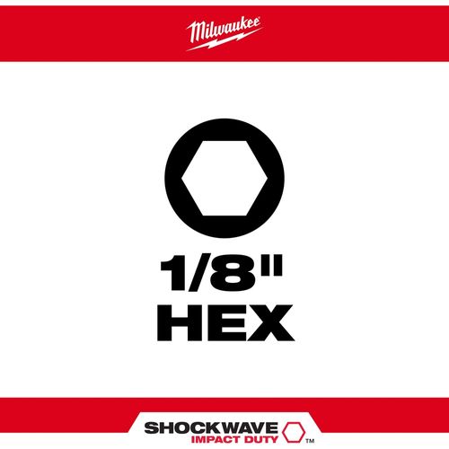 Main product image of SHOCKWAVE Impact Duty 1" Hex 1/8" Insert Bits (Pack of 25), 48-32-4704