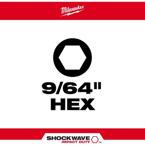 Main product image of SHOCKWAVE Impact Duty 1" Hex 9/64" Insert Bits (Pack of 25), 48-32-4705