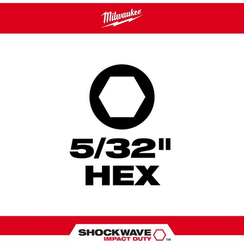 Main product image of SHOCKWAVE Impact Duty 1" Hex 5/32" Insert Bits (Pack of 25), 48-32-4706