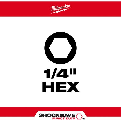 Main product image of SHOCKWAVE Impact Duty 1" Hex 1/4" Insert Bits (Pack of 25), 48-32-4709