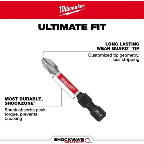 Main product image of SHOCKWAVE Impact Duty 1" Hex 10 MM Insert Bits (Pack of 25), 48-32-4730