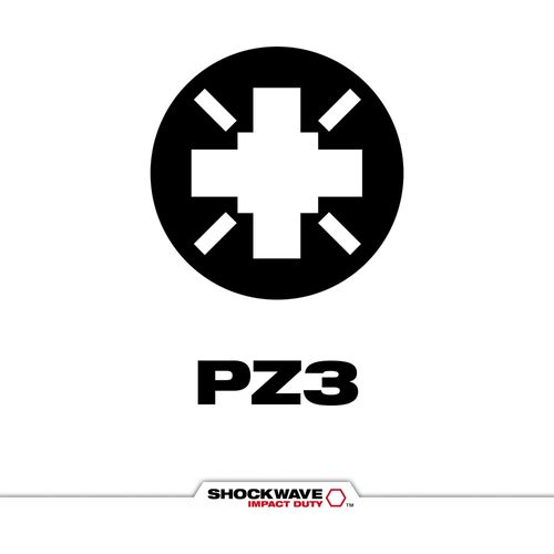 Main product image of SHOCKWAVE Impact Duty 2" Pozidriv #3 Power Bit, 48-32-4833