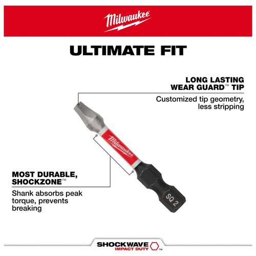 Main product image of SHOCKWAVE 6" Impact Phillips #2 Power Bits (Pack of 5), 48-32-4855