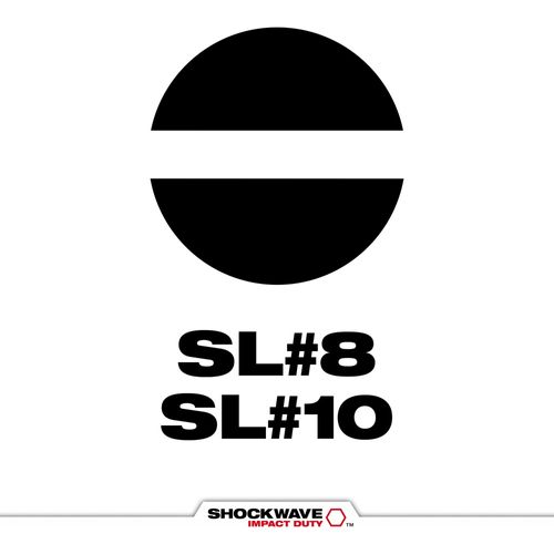 Main product image of SHOCKWAVE 2" Impact Slotted 3/16" & 1/4" Power Bit (Pack of 2), 48-32-4920