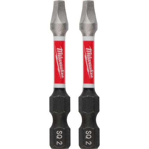 Main product image of SHOCKWAVE Impact Duty 2" SQ2" Bit (Pack of 2), 48-32-4972