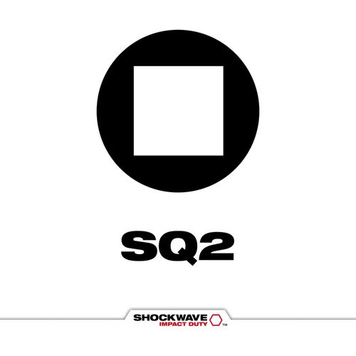 Main product image of SHOCKWAVE Impact Duty 2" SQ2" Bit (Pack of 2), 48-32-4972
