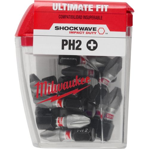 Main product image of SHOCKWAVE Impact Duty 1" Phillips #2 Insert Bits (Pack of 15), 48-32-5003