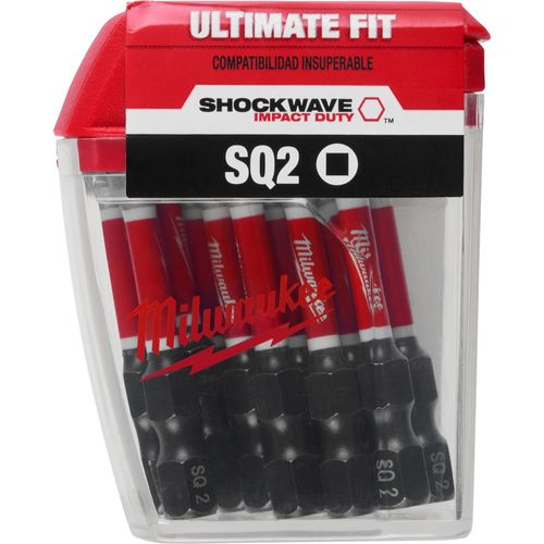 Main product image of SHOCKWAVE 2" SQ2 Impact Bit (Pack of 15), 48-32-5010
