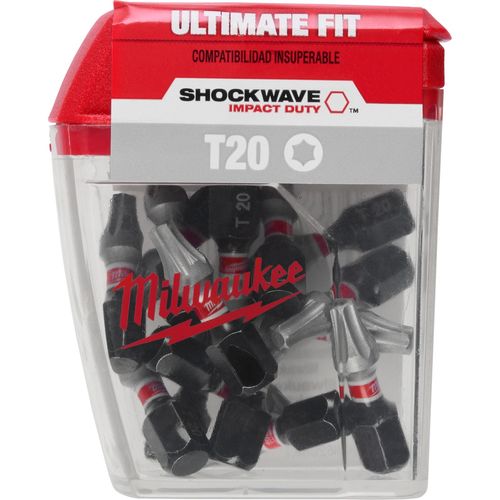Main product image of SHOCKWAVE 1" T20 Impact Bit (Pack of 15), 48-32-5011