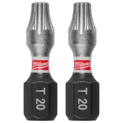 Main product image of SHOCKWAVE Impact Duty 1" T20 Bit Tic Tac with Bit Holder (Pack of 25), 48-32-5013