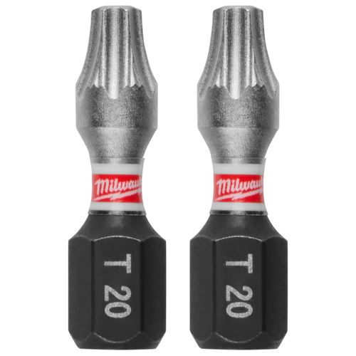 Main product image of SHOCKWAVE Impact Duty 1" T20 Bit Tic Tac with Bit Holder (Pack of 25), 48-32-5013
