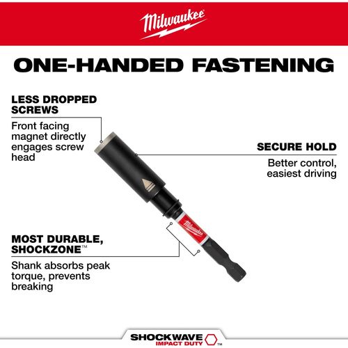 Main product image of SHOCKWAVE Impact Duty 3" Screw-Holding Bit Holder, 48-32-7903