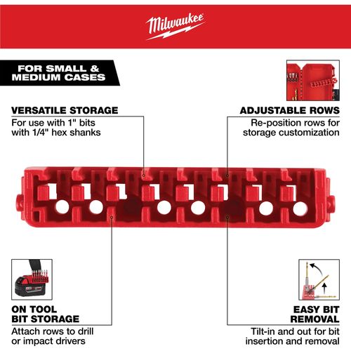 Main product image of Small & Medium Case Rows for Insert Bit Accessories (Pack of 5), 48-32-9932