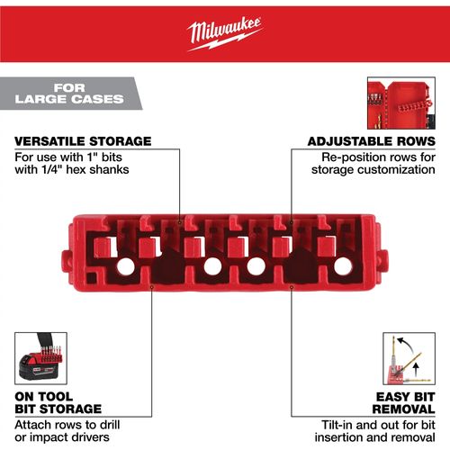 Main product image of Large Case Rows for Insert Bit Accessories (Pack of 5), 48-32-9934