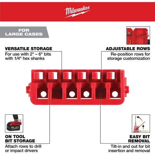 Main product image of Large Case Rows for Impact Driver Accessories (Pack of 5), 48-32-9935