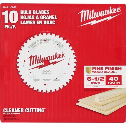 Main product image of 6-1/2" 40T Fine Finish Circular Saw Blade (Bulk 10), 48-41-0622