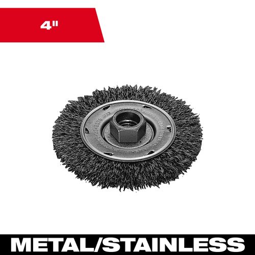 Main product image of 4" Full Cable Twist Knot Wheel - Stainless Steel, 48-52-5020