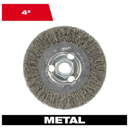 Main product image of 4" Radial Crimped Wheel- Carbon Steel, 48-52-5070