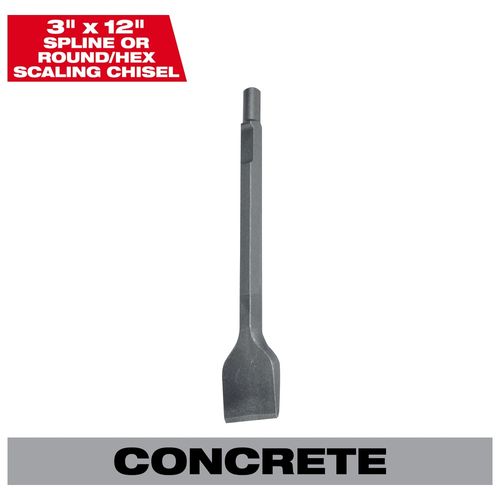 Main product image of Spline/Round Hex 3" Scaling Chisel, 48-62-2055