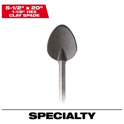 Main product image of 1-1/8" Hex Demo 20" Clay Spade, 48-62-4030
