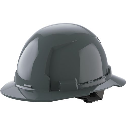 Main product image of BOLT Gray Full Brim Hard Hat w/4pt Ratcheting Suspension (USA) - Type 1, Class E, 48-73-1115