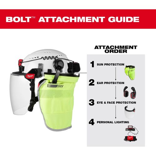 Main product image of BOLT Black Front Brim Hard Hat w/6pt Ratcheting Suspension (USA) - Type 1, Class E, 48-73-1130