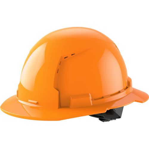 Main product image of BOLT Orange Full Brim Vented Hard Hat w/4pt Ratcheting Suspension (USA) - Type 1, Class C