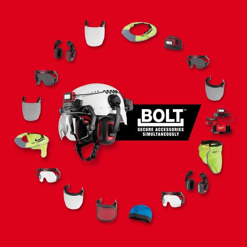 Main product image of BOLT Gasketed Full Face Shield - Clear Dual Coat Lens (For BOLT Safety Helmets & BOLT Hard Hats)