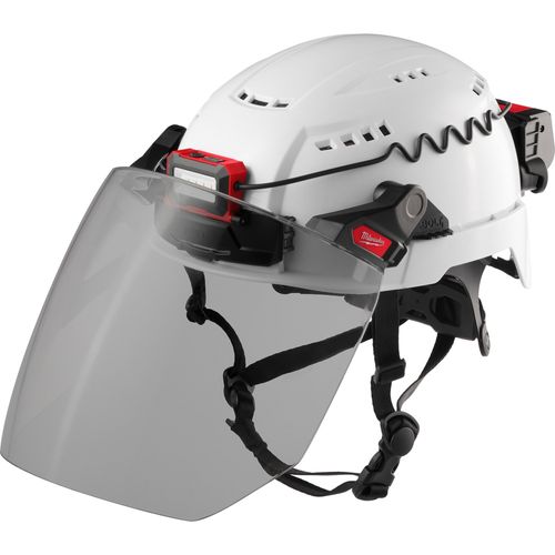Main product image of BOLT Full Face Shield - Gray Dual Coat Lens (Compatible with Milwaukee Safety Helmet, No Brim