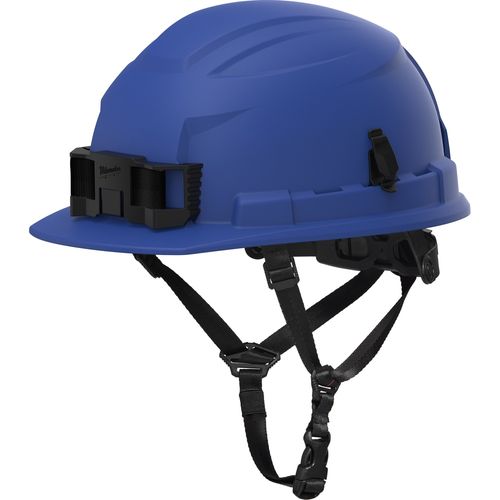 Main product image of BOLT 4PT Blue Front Brim Non-Vented Safety Helmet - Type 2, Class E, 48-73-1525