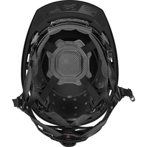 Main product image of BOLT 4PT Black Front Brim Non-Vented Safety Helmet - Type 2, Class E, 48-73-1531