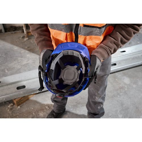 Main product image of BOLT 4PT Grey Front Brim Non-Vented Safety Helmet - Type 2, Class E, 48-73-1535