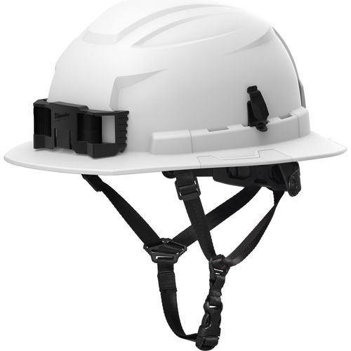 Main product image of BOLT 4PT Custom White Full Brim Non-Vented Safety Helmet - Type 2, Class E, 48-73-1541C