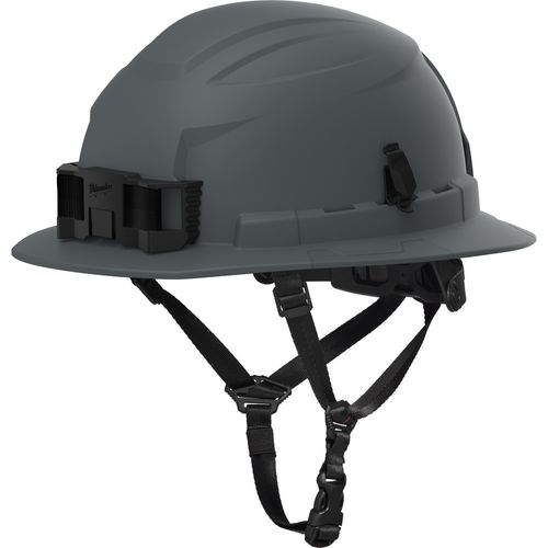 Main product image of BOLT 4PT Custom Grey Full Brim Non-Vented Safety Helmet - Type 2, Class E, 48-73-1555C