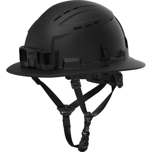 Main product image of BOLT Black Full Brim Vented Safety Helmet – Type 2, Class C - Custom Logo, 48-73-1660C