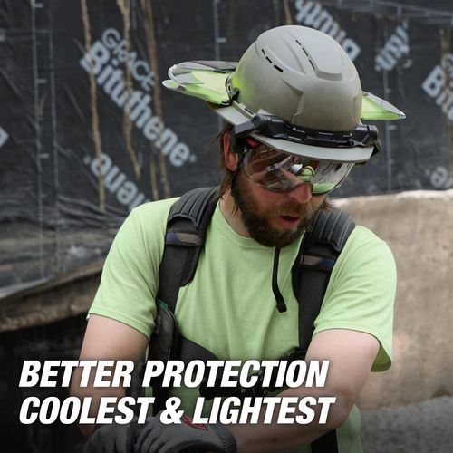 Main product image of BOLT Green Full Brim Vented Safety Helmet – Type 2, Class C, 48-73-1690