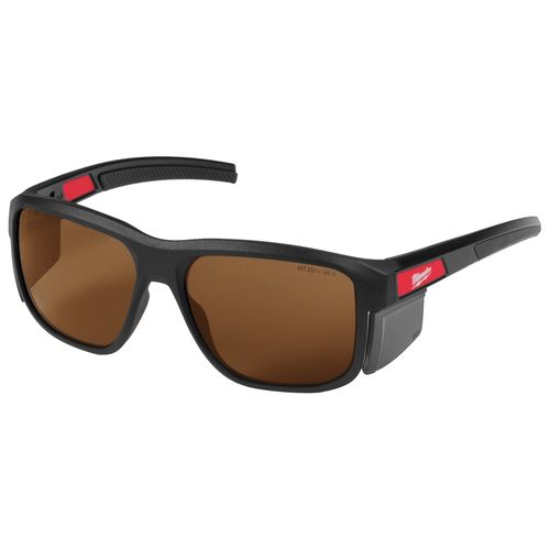 Main product image of Full Frame Safety Glasses with Removable Side Shields - Brown Anti-Scratch Lenses, 48-73-2516