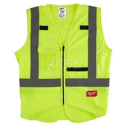 Main product image of Class 2 High Visibility Yellow Safety Vest - S/M (ANSI/CSA), 48-73-5061