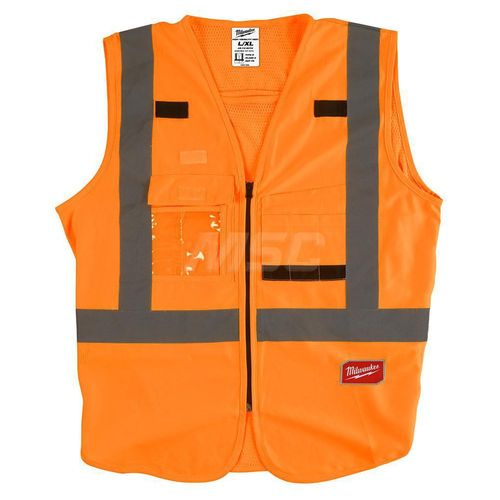 Main product image of Class 2 High Visibility Orange Safety Vest - S/M (ANSI/CSA), 48-73-5071