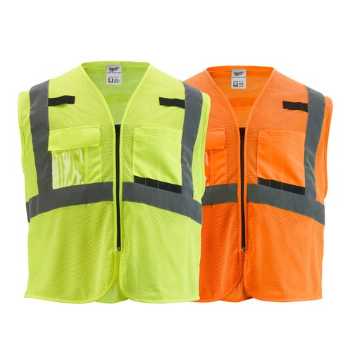 Main product image of Class 2 High Visibility Orange Mesh Safety Vest (2XL/3XL), 48-73-5117