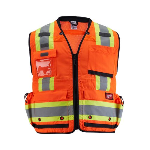 Main product image of Class 2 Surveyor's High Visibility Orange Safety Vest (4XL/5XL), 48-73-5168
