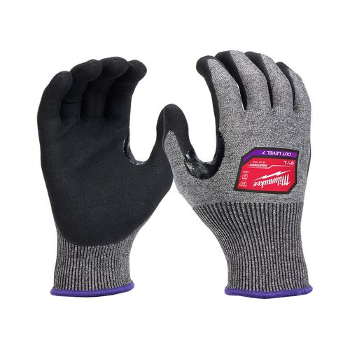 Main product image of Cut Level 7 High-Dexterity Nitrile Dipped Gloves (Large), 48-73-7012