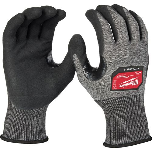 Main product image of Cut Level 3 High-Dexterity Nitrile Dipped Gloves (Large) 48-73-7132E