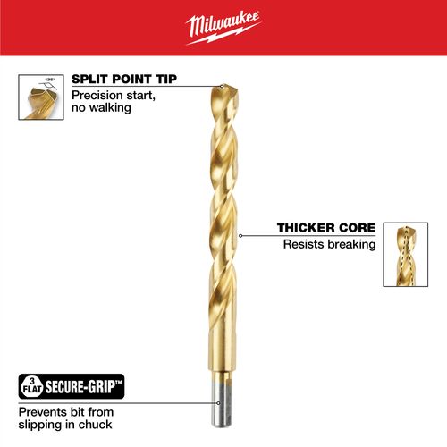 Main product image of 20 Piece THUNDERBOLT Titanium Drill Bit Set, 48-89-1105