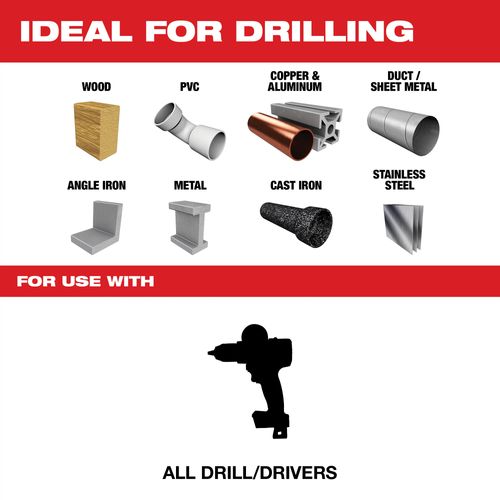Main product image of 1/2" COBALT RED HELIX Drill Bit, 48-89-2329