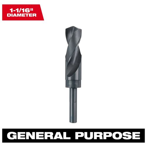 Main product image of 1-1/16" S&D Black Oxide Drill Bit, 48-89-2755