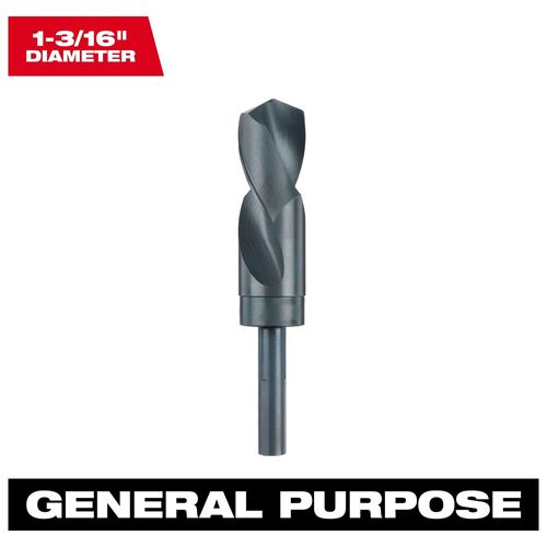 Main product image of 1-3/16" S&D Black Oxide Drill Bit, 48-89-2757